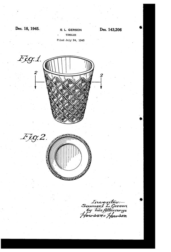 Dell Musical Tumbler Design Patent D143206-1