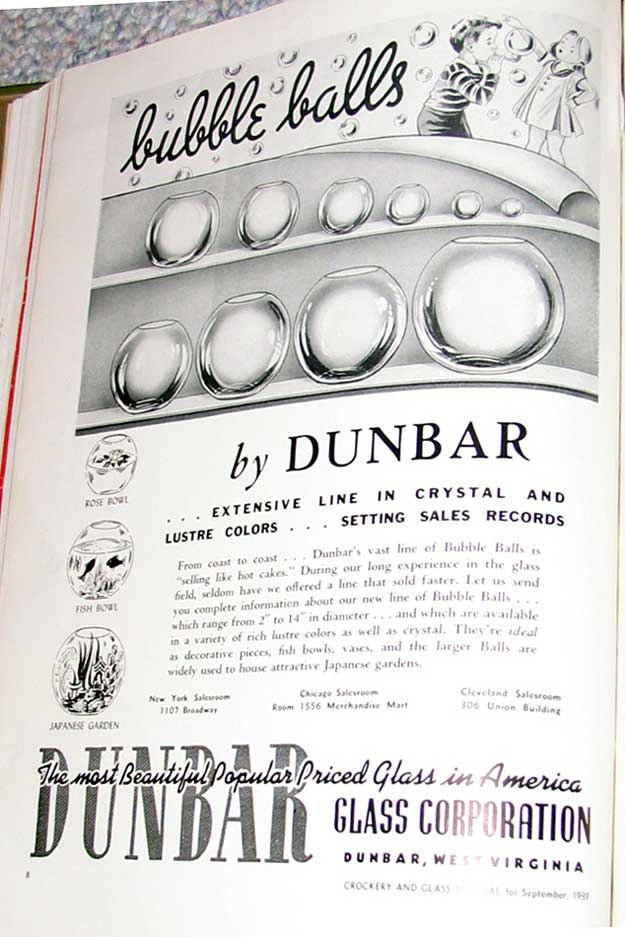 Dunbar Bubble Balls Ad