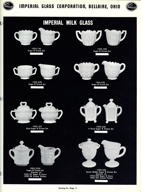 Imperial 1955 Milk Glass Catalog Page 11