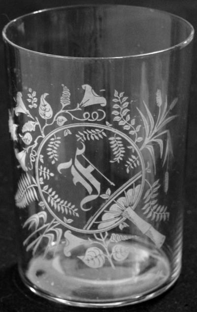 Maryland Glass Etching Works Fan Tumbler