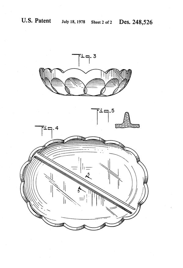 Anchor Hocking Fairfield Bowl Design Patent D248526-3