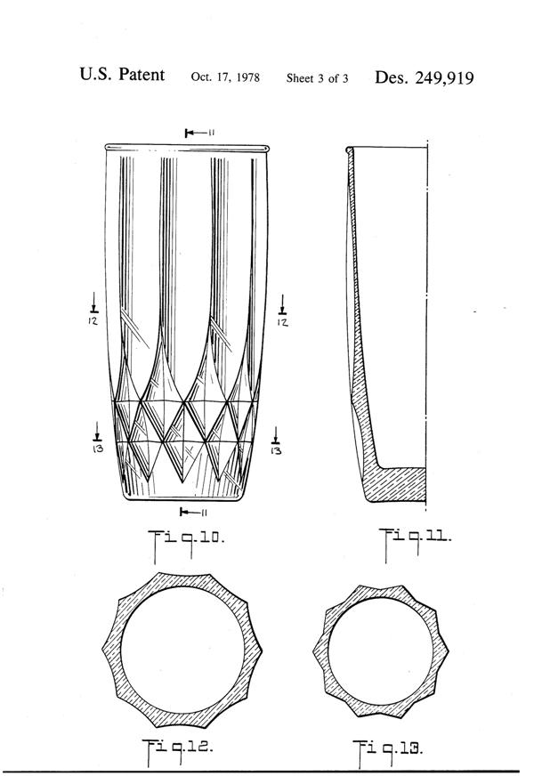 Anchor Hocking Crown Point Tumbler Design Patent D249919-4