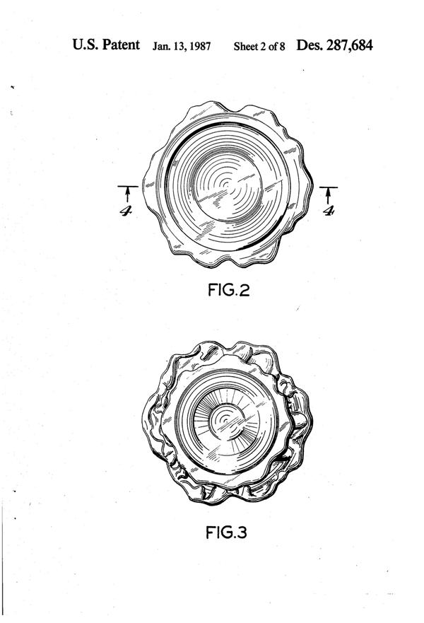 Anchor Hocking Husted Sundae Design Patent D287684-3