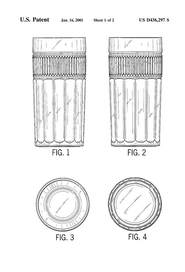 Anchor Hocking Annapolis Tumbler Design Patent D436297-2