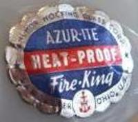 Anchor Hocking Fire-King Azur-ite Label