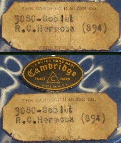 Cambridge # 3080 Stem w/ Hermosa Cutting Label