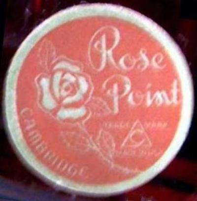 Cambridge Rose Point Label