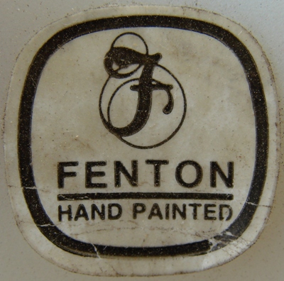 Fenton Hand Painted Label