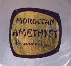 HazelWare Moroccan Amethyst Label
