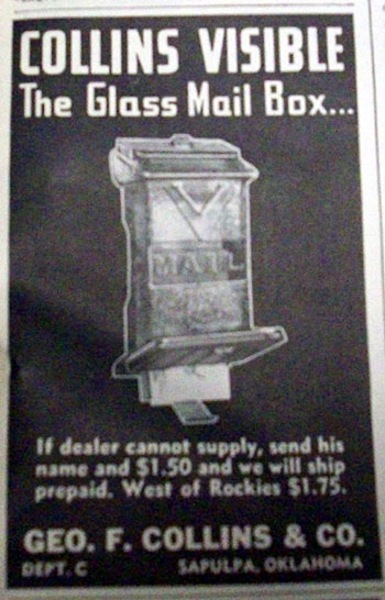 Collins Visible Mailbox 1943 Advertisement