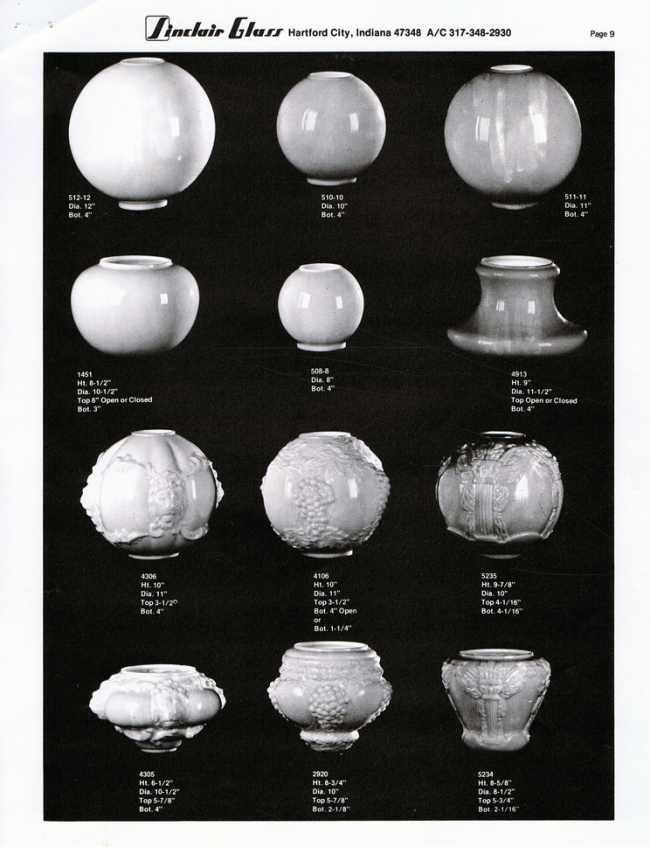Consolidated Moulds Used by Sinclair Glass