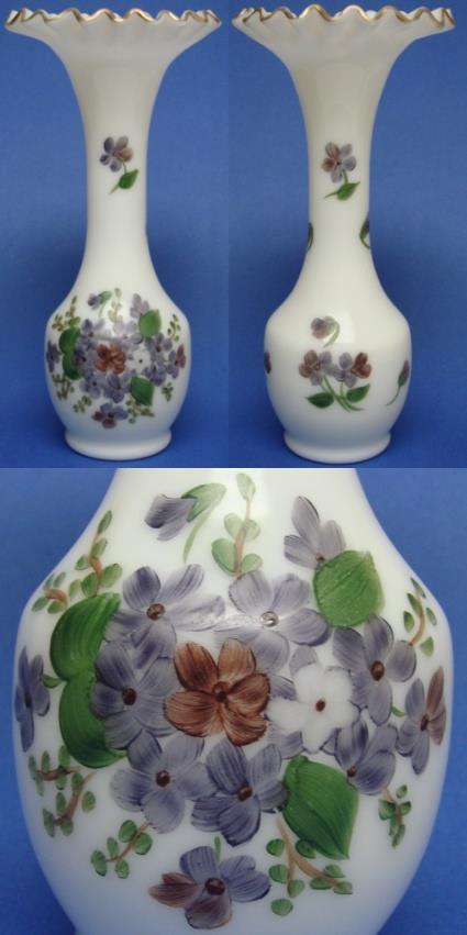 Consolidated Regent Vase w/ Violet Decoration