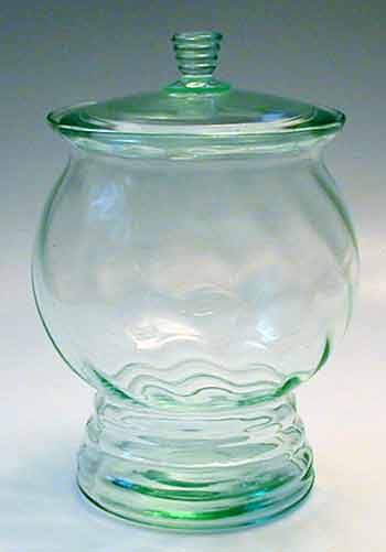 Dunbar Spiral Optic Candy Jar