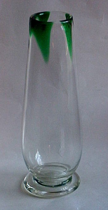 Erickson Reverse Emerald Flame Vase