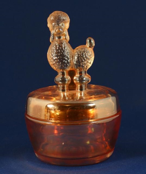 Jeannette Animal Powder Box: Poodle