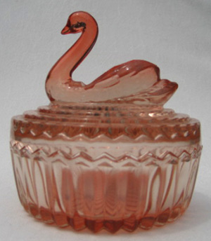 Jeannette Animal Powder Box: Swan