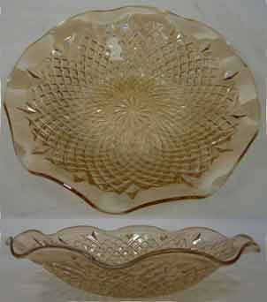 Jeannette Light Marigold Glass Bowl
