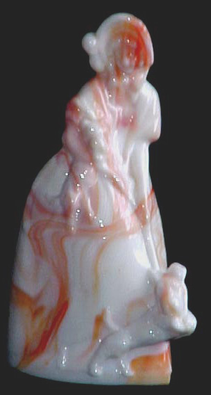 Kanawha Slag Lady w/ Scotties Figurine