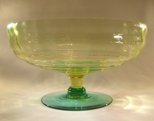 Utility Cambodia Ware Bi-Color Footed Bowl