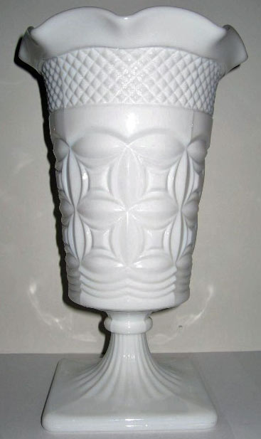 L. E. Smith # 3000 Crimped Bristol Flip Vase