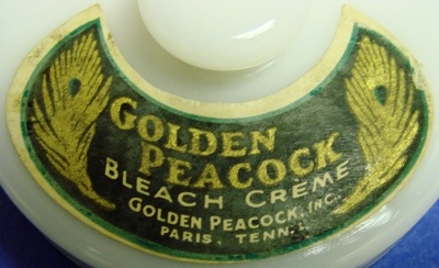 Golden Peacock Bleach Creme Label