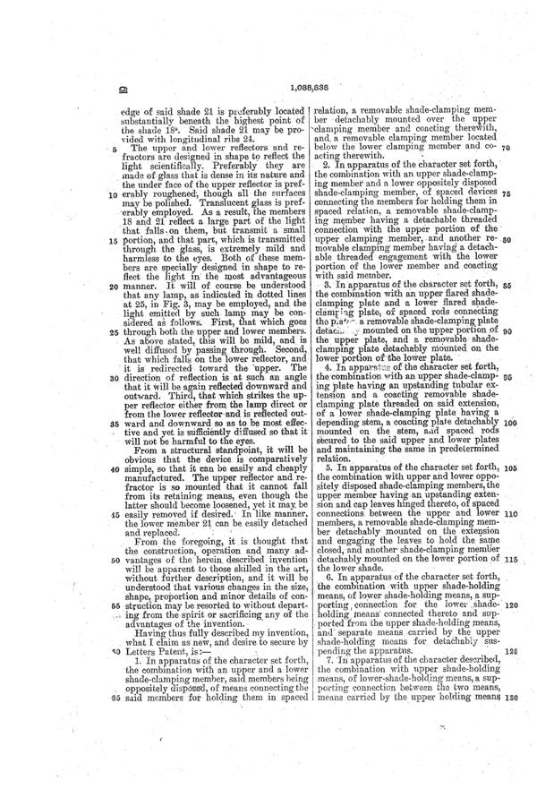 Phoenix Light Fixture Patent 1088838-4