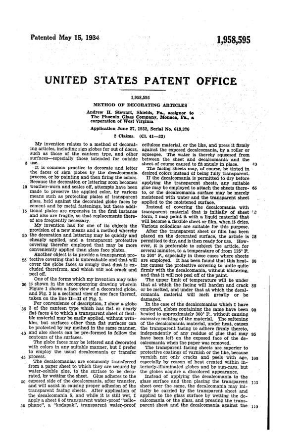 Phoenix Gasoline Pump Globe Decoration Patent 1958595-2