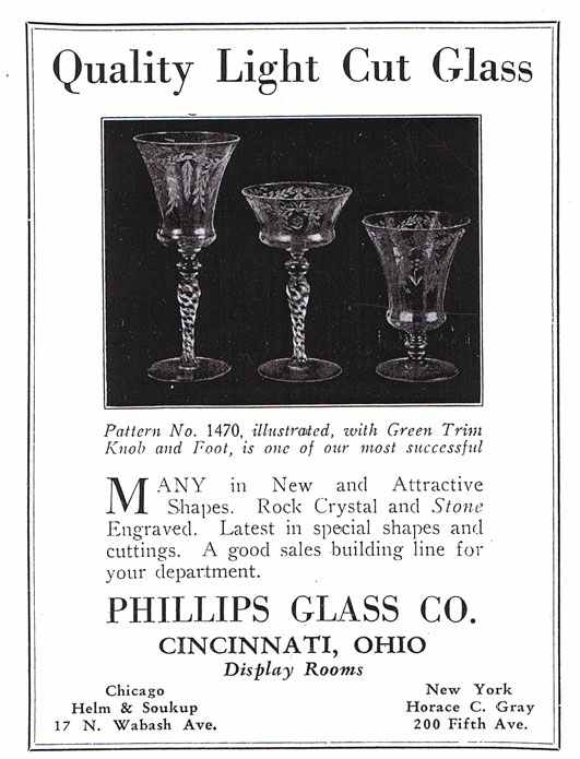 Phillips Cut Glass Advertisement