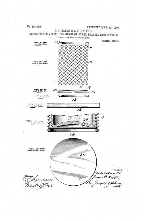 U. S. Glass Protective Cover Patent  846719-2