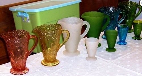 Reproductions of Indiana # 601 Avocado Pitchers