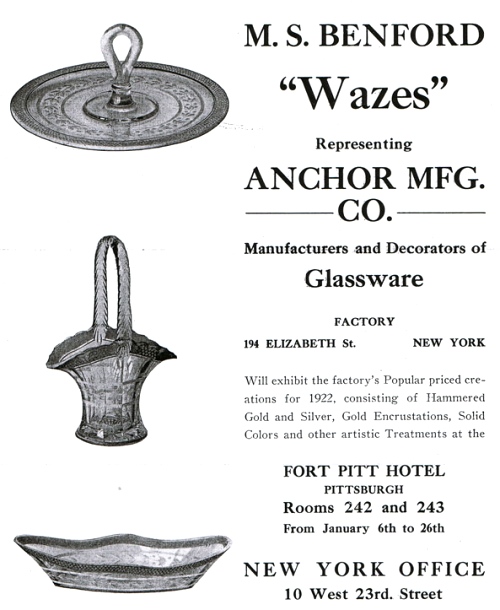 Anchor Manufacturing Co. Advertisement