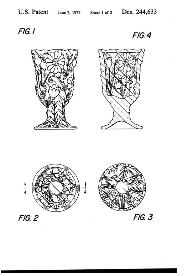 Country Store Products Candle Cup Design Patent D244633-2