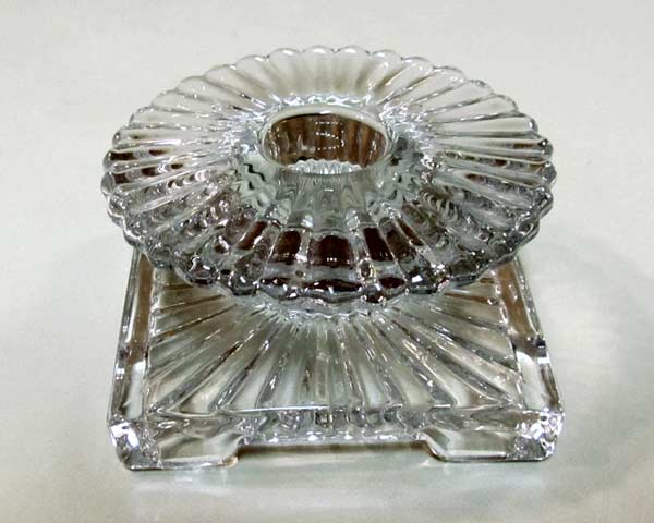 Heisey #1469 Ridgeleigh Square Footed Candlestick