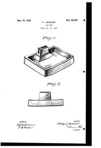Maryland Glass Corporation Ashtray Design Patent D 62352-1