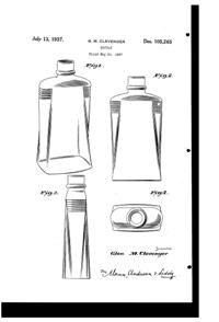 Maryland Glass Corporation Bottle Design Patent D105265-1