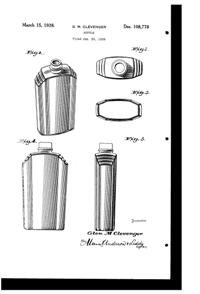 Maryland Glass Corporation Bottle Design Patent D108778-1