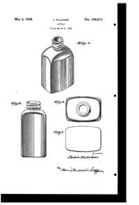 Maryland Glass Corporation Bottle Design Patent D109513-1