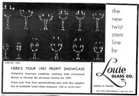 Louie Glass 1957 Profit Showcase Advertisement