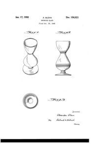 Sloan Brothers Footed Tumbler Design Patent D156921-1