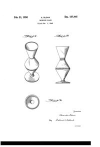 Sloan Brothers Footed Tumbler Design Patent D157445-1