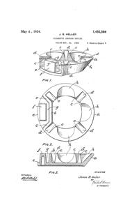 Griffin Choker Ash Tray Ash Tray Patent 1492564-1