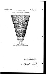 Utility Mandalay Dine Footed Tumbler Design Patent D 71041-1