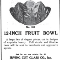 Irving Cut Glass Co. Advertisement