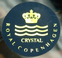 Royal Copenhagen Crystal Label