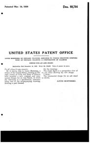 Vidrio Products Ash Stand Design Patent D 80764-2