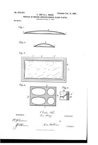 Houze Concavo-Convex Glass Plates Patent  643223-1