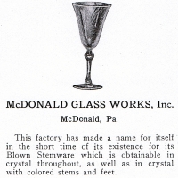 McDonald Glass Advertisement