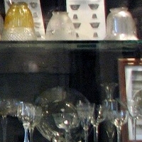 Other Cumberland Glass (2) Display at Allegany County Museum