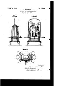 Lehman Brothers Silverware Windmill Dispenser Design Patent D 72696-1
