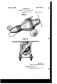 Lehman Brothers Silverware Airplane Dispenser Design Patent D 75473-1